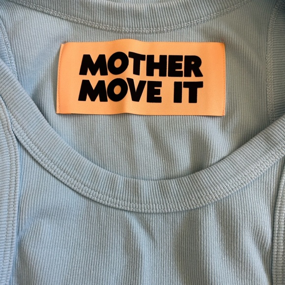 MOTHER Move It The Chin Ups Tank Light Blue Size Small - Picture 5 of 5